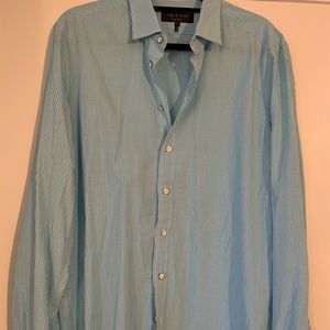 Rag and Bone Mens Gingham Button Down